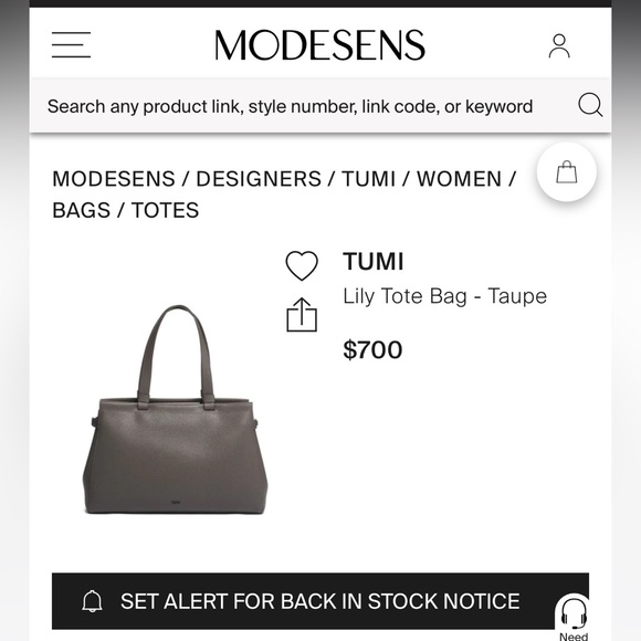 Tumi Tote NWOT - Picture 4 of 16